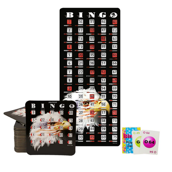 25 Card Bald Eagle Patriotic Theme Shutter Card Set