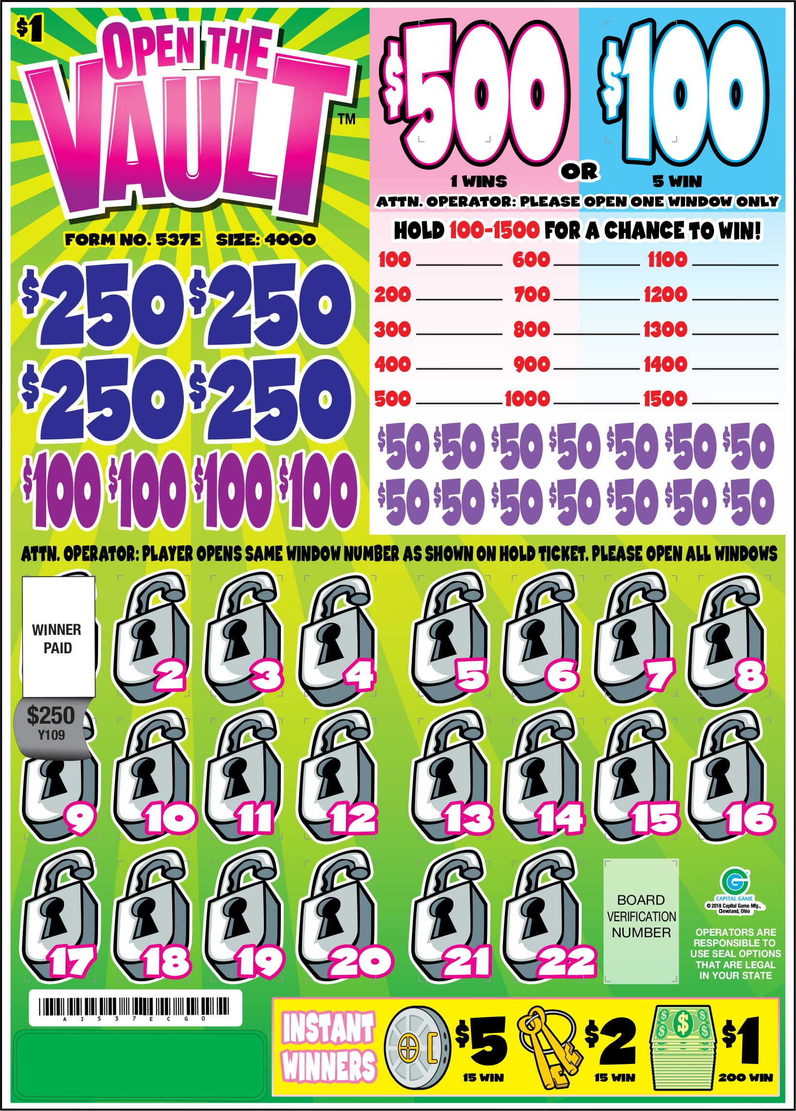 Open The Vault – Bingo Innovation