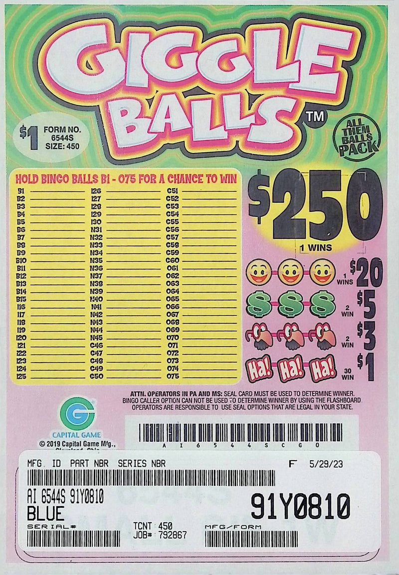 Balls Seal Card Games (450 Count)