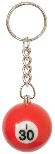 Numbered Round Bingo Ball Key Chain