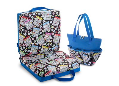 Classic Bingo Double Cushion & Zipper Bag Set