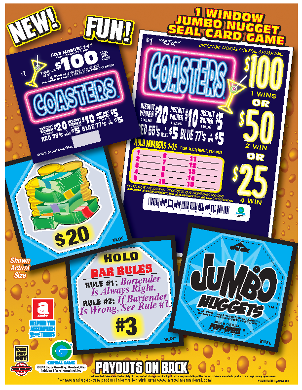 Coasters Jumbo Nuggets  (200 Count)