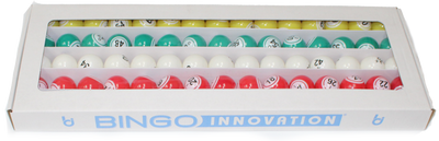 Multi Colored Double # Bingo Balls