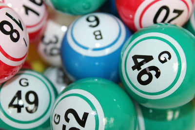 Multi Colored Double # Bingo Balls