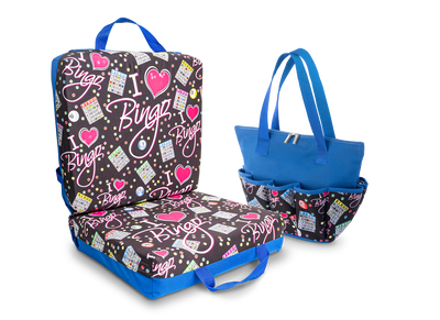 I Love Bingo Double Cushion & Zipper Bag Set