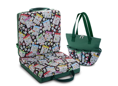 Classic Bingo Double Cushion & Zipper Bag Set