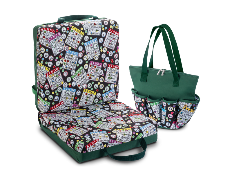 Classic Bingo Double Cushion & Zipper Bag Set