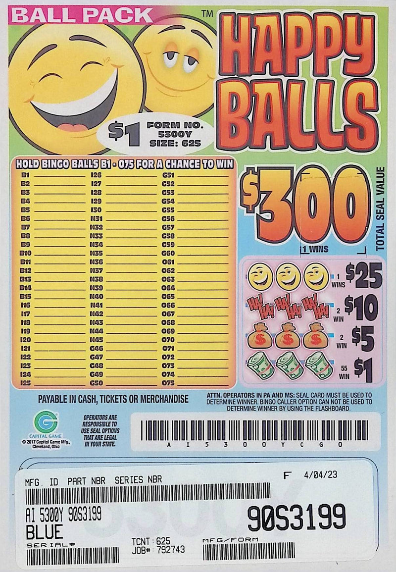Balls Seal Card Games (625 Count)