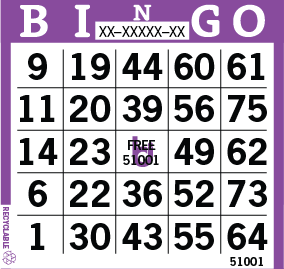 1on Bingo Paper By The Bundle