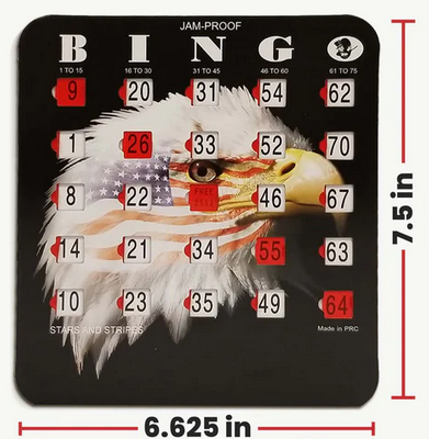 25 Card Bald Eagle Patriotic Theme Shutter Cards