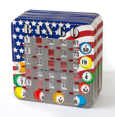 Patriotic Bingo Shutter Cards 10, Quick Clear