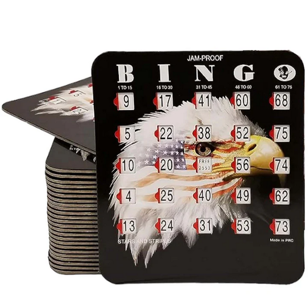 25 Card Bald Eagle Patriotic Theme Shutter Cards