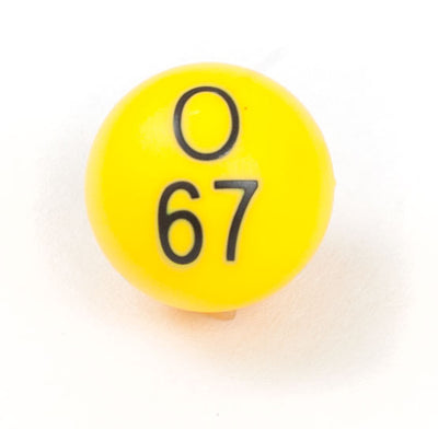 Large Number 7/8" Plastic Bingo Balls