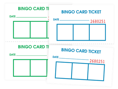 Bingo Card Raffle Raffle Ticket Rolls | Great Selection | Bingo Innovation | Versatile ...