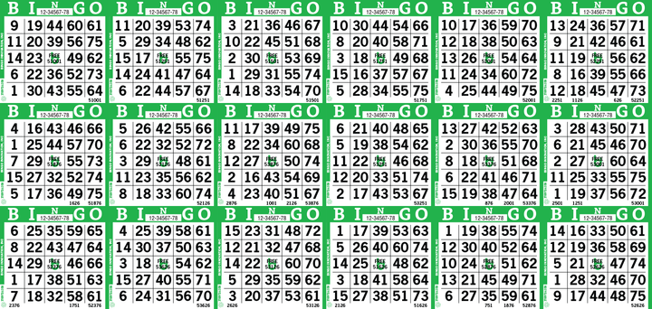 18on Bingo Paper By The Case 500 Sheets – Bingo Innovation
