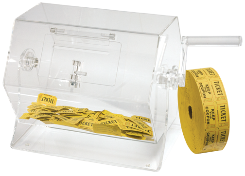 Small Acrylic Raffle Drums