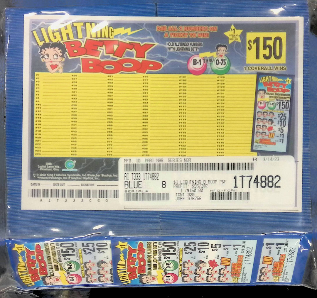 Lightning Betty Boop (320 Count) – Bingo Innovation