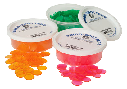 Tub of 3/4" Non Magnetic Bingo Chips
