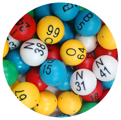 Large Number 7/8" Plastic Bingo Balls